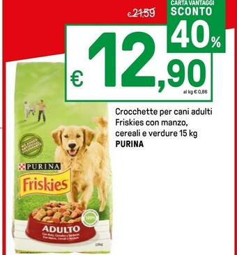 Iper La Grande Purina Crocchette Per Cani Adulti Friskies offerta