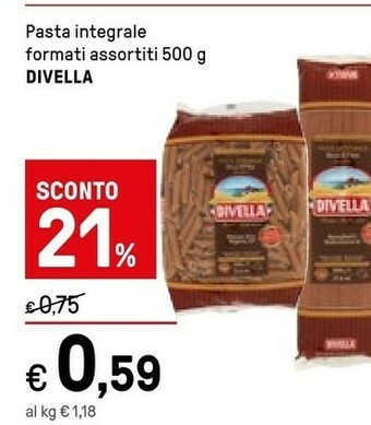 Iper La Grande Divella Pasta Integrale offerta