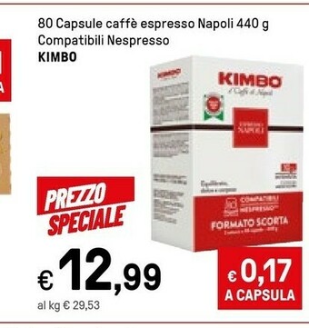 Iper La Grande Pellini 80 Capule Cadde Espresso Napoli Compabili Nespresso offerta