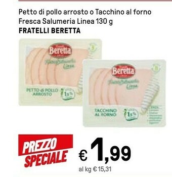 Iper La Grande Beretta Petto Di Pollo Arrosto O Tacchino Al Forno offerta