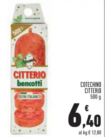 Conad Margherita Citterio Cotechino 500 g offerta