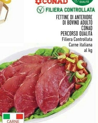 Conad Fettine Di Anteriore Di Bovino Adulto offerta