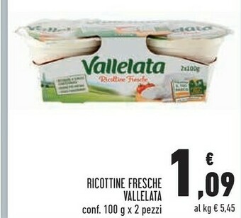 Conad Superstore Vallelata Ricottine Fresche offerta