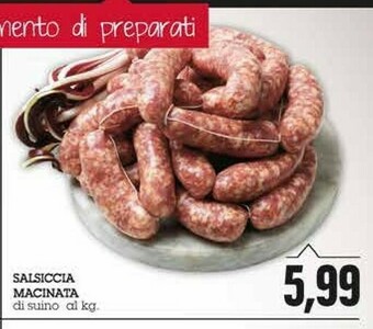 Emi Supermercati Salsiccia Macinata Di Suino offerta