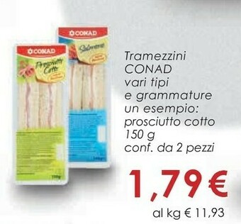 Conad Conad Tramezzini offerta