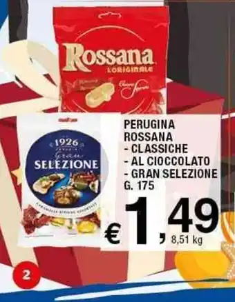 Sigma Perugina Rossana Classiche Al Cioccolato Gran Selezione 175 g offerta