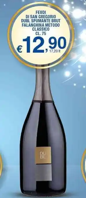 Sigma Feudi Di San Gregorio Dubl Spumante Brut Falanghina Metodo Classico 75 cl offerta