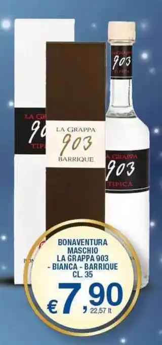 Sigma Bonaventura Maschio La Grappa 903 Bianca - Barrique 35 Cl offerta