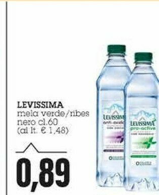 Emi Supermercati Levissima Mela Verde/ Ribes Nero offerta