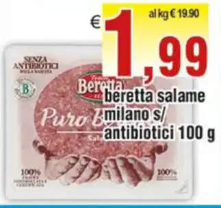 Beretta Salame Milano s/antibiotici 100g