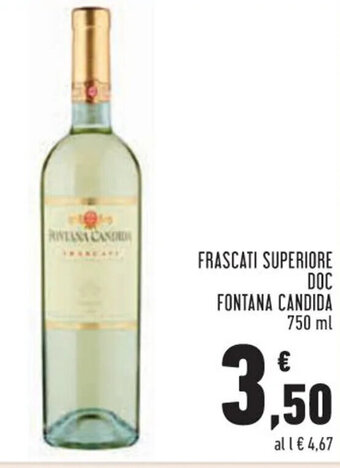 Conad Margherita Frascati Superiore DOC Fontana Candida 750 ml offerta
