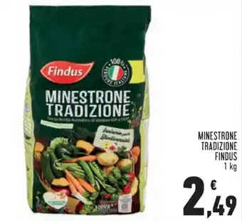 Conad Margherita Findus Minestrone Tradizione 1 kg offerta