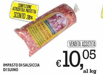 A&O Impasto di Salsiccia di suino offerta