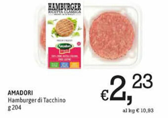 A&O Amadori Hamburger di Tacchino g 204 offerta