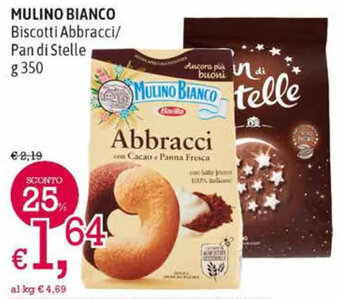A&O Mulino Bianco Biscotti Abbracci/Pan di Stelle g 350 offerta