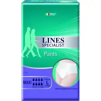 La Saponeria Lines specialist assorbenti pants maxi large 8 pz offerta