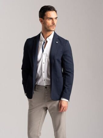 Invidia Giacca uomo sfoderta realizzata in tessuto spigato stretch offerta