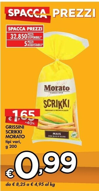 Bennet Morato Grissini Scrikki offerta