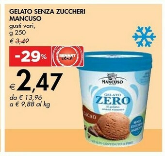 Bennet Mancuso Gelati - Gelato Zero Gusto Vaniglia offerta