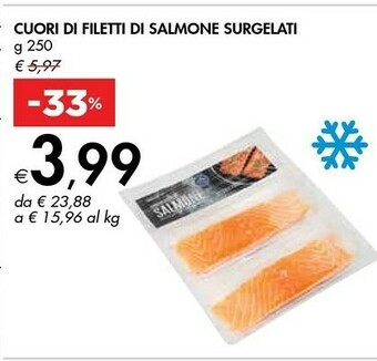 Bennet Cuori Di Filetti Di Salmone Surgelati offerta