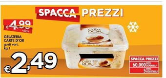 Bennet Algida Carte D'Or La Gelateria Stracciatella Gianduia Caffè 1000 G(ml) offerta