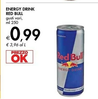 Bennet Red bull Energy Drink 250ml Bevanda Energetica Liquido offerta