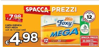 Bennet Foxy Carta Igienica Mega offerta