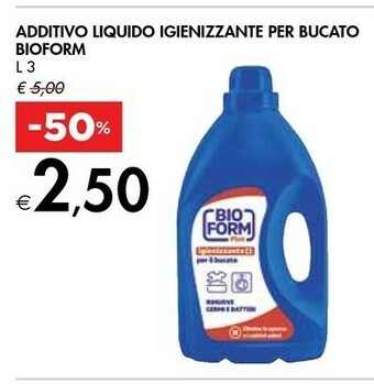 Bioform Additivo Liquido Igienizzante Per Bucato