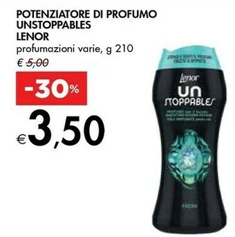 Bennet Lenor Unstoppables Fresh Granuli 210 G offerta
