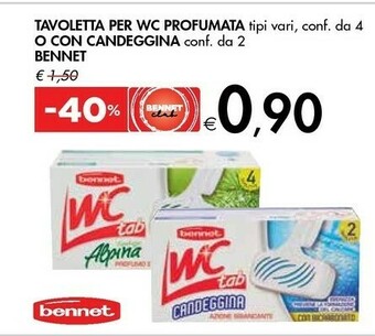Bennet Bennet Tavoletta Per Wc Profumata offerta