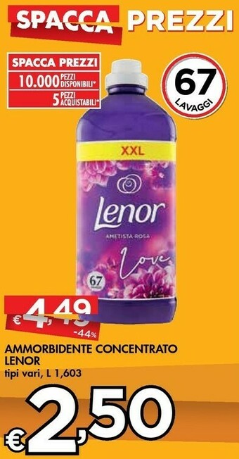 Bennet Lenor Ammorbidente Concentrato offerta