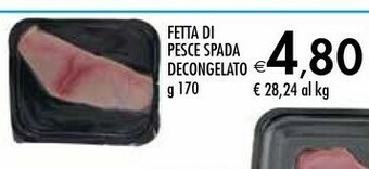 Bennet Fetta Di Pesce Spada Decongelato offerta