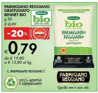 Bennet Bennet Parmigiano Reggiano Grattugiato Dop offerta