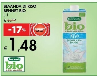 Bennet Bennet Bio Bevanda Di Riso offerta