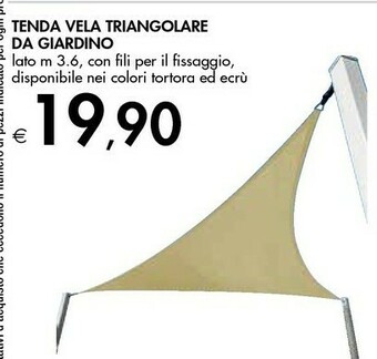 Tenda Vela Triangolare Da Giardino