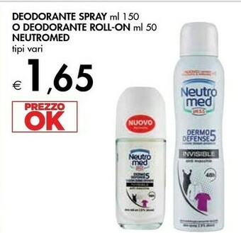 Bennet Neutro Med Neutromed Deodorante Spray offerta