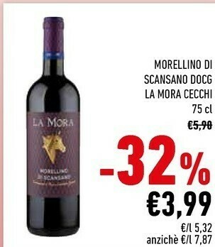 Conad La mora Morellino Di Scansano DOCG offerta