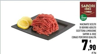 Conad Conad Macinato Scelto Di Bovino Adulto Scottona Limousine Sapori & Idee Percorso Qualita offerta