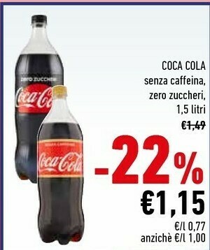 Conad Coca Cola Coca-Cola 1.5L 1500ml offerta