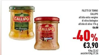 Conad Callipo Filetti Di Tonno All'olio Extra Vergine 174g offerta