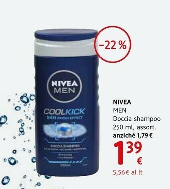 dm drogerie markt Nivea 81079 Doccia Gel Uomo Corpo 250 Ml offerta