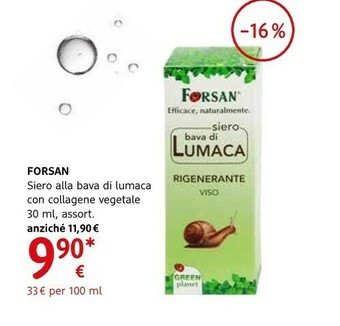 dm drogerie markt Forsan Siero Alla Bava Di Lumaca Con Collagene Vegetale offerta