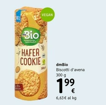 dm drogerie markt Dmbio Biscotti D'avena offerta