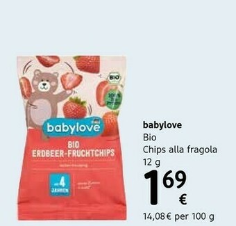 dm drogerie markt Babylove Bio Ain Chips Alla Fragola offerta