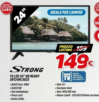 Fiducia & Convenienza STRONG TV LED 24 SRT24HC3023 offerta