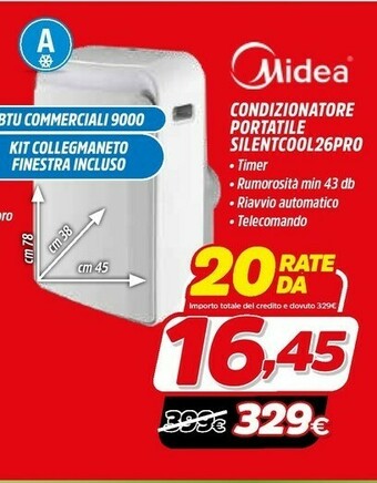 Midea Condizionatore Protatile SILENTCOOL26PRO