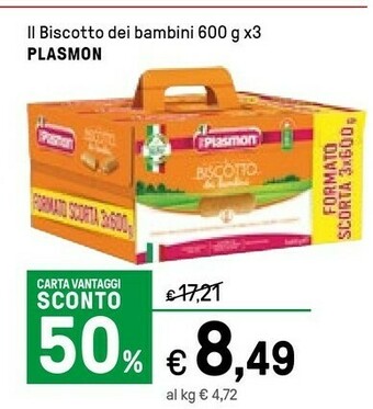 Iper La Grande Plasmon Il Biscotto Dei Bambini offerta