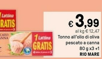 Iper La Grande Rio Mare Tonno All'Olio Di Oliva Pescato A Canna offerta