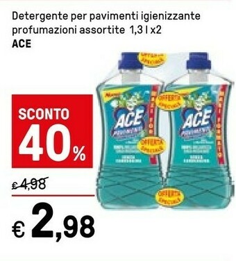 Iper La Grande Ace Detergente Per Pavimenti Igienizzamte offerta