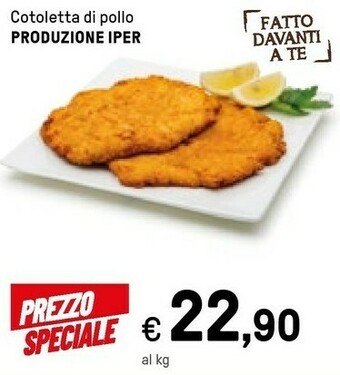 Iper La Grande Produzione Iper Cotoletta Di Pollo offerta